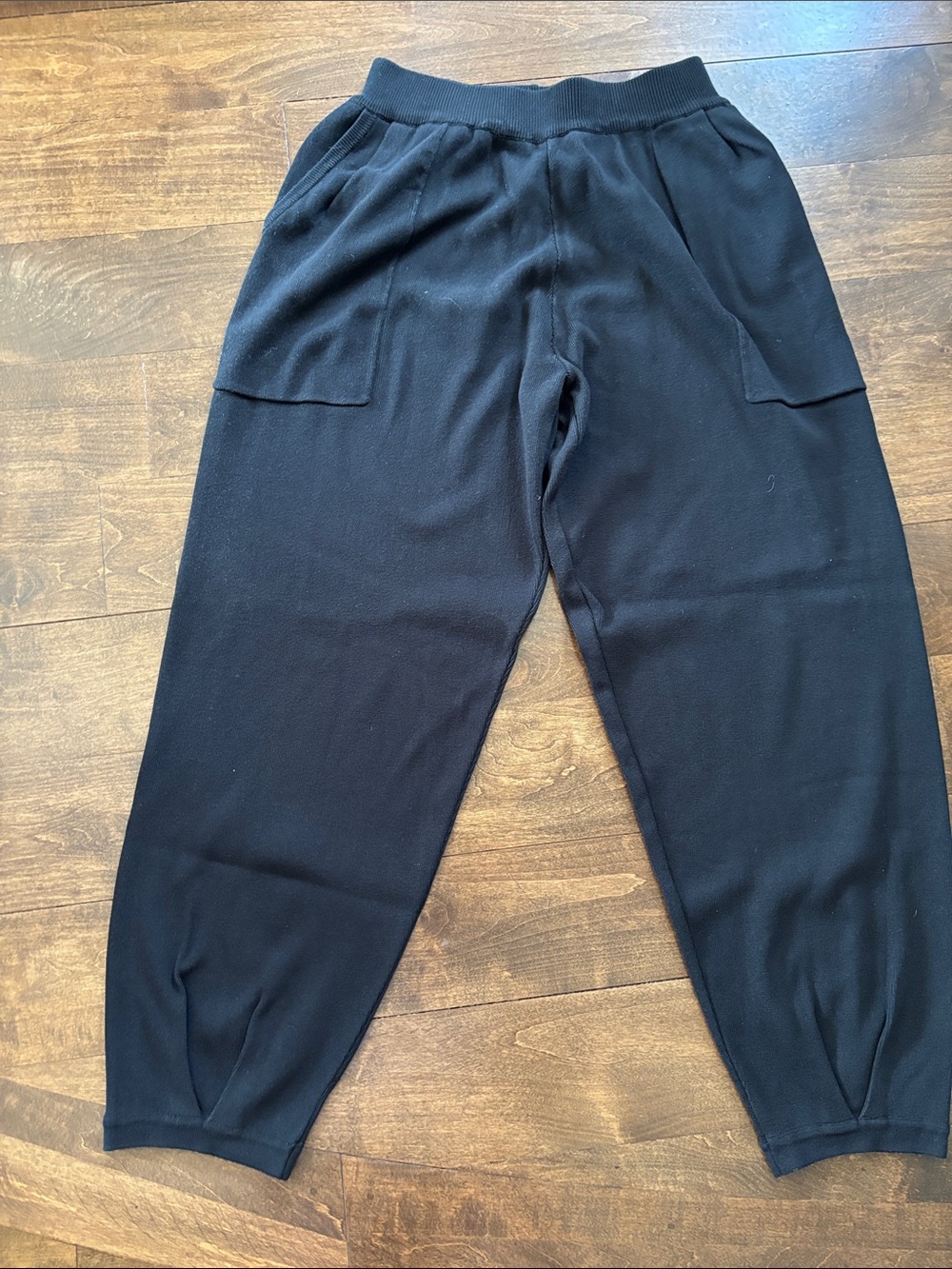 Ladies Black Knit Pants